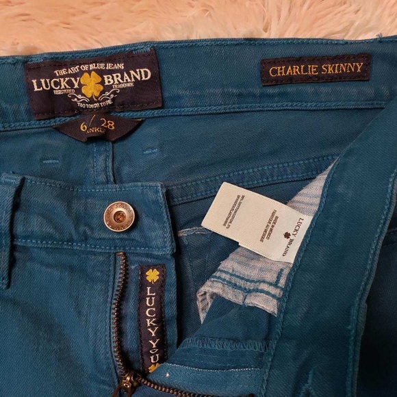 Turquoise Lucky Brand Jeans - Picture 5 of 7